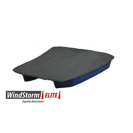 Eevelle Boat Cover PADDLE BOAT, Outboard Fits 7ft 2in L up to 61in W Charcoal SFPDL0761B-CHL